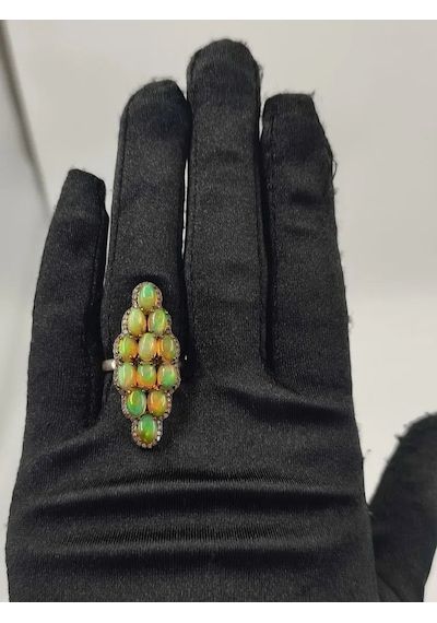 Allahverdi Türkmen Opal Elmas Yüzük 216