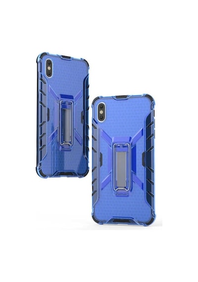 Apple Uyumlu iPhone Xs Max 6.5 Kılıf Zore Klik Silikon Mavi