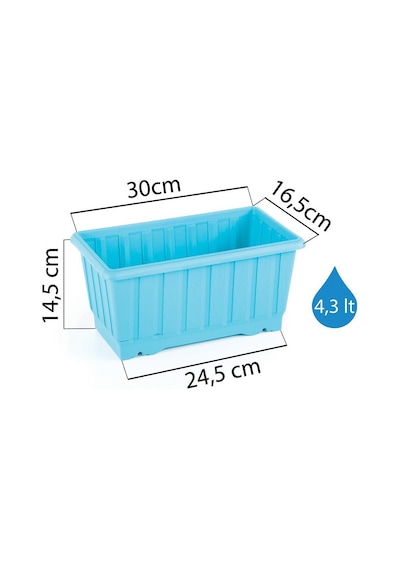 Serinova Küçük Balkon Saksı 4.3 Lt 16570790