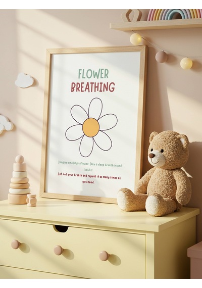 Flower Breathing Dijital Baskı Poster Çerçevesiz