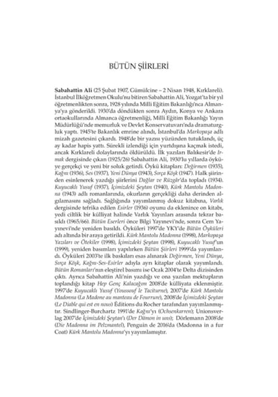 Sabahattin Ali - Bütün Şiirleri - Sabahattin Ali