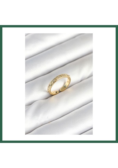 Bezos Pirinç Gold Renk Zirkon Taşlı Kadın Yüzük Bzs01 45606812