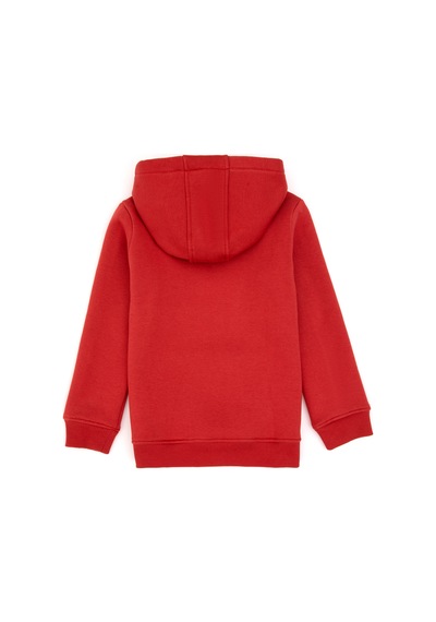 U.S. Polo Assn. Kız Çocuk Kiremit Kapüşonlu Şardonlu Basic Sweatshirt 50314311-VR026