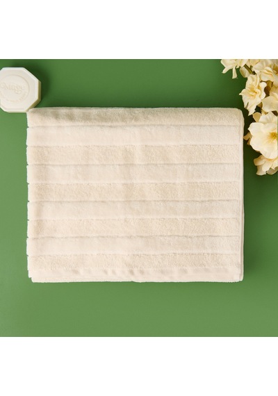 Soft Kadife Banyo Havlusu - Ekru - 70x140 Cm Renkli