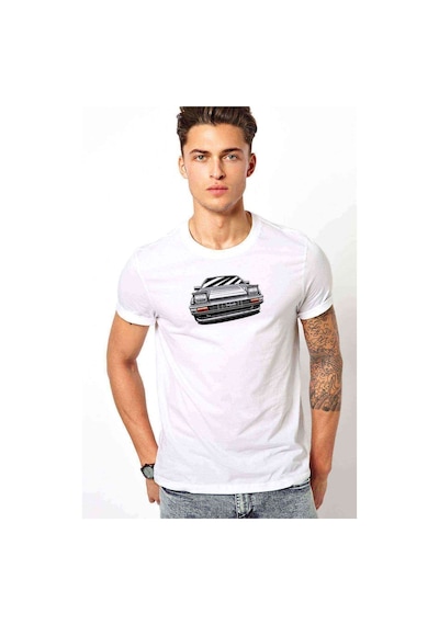 Toyota Trueno Ae86 Baskılı Beyaz Erkek Tshirt
