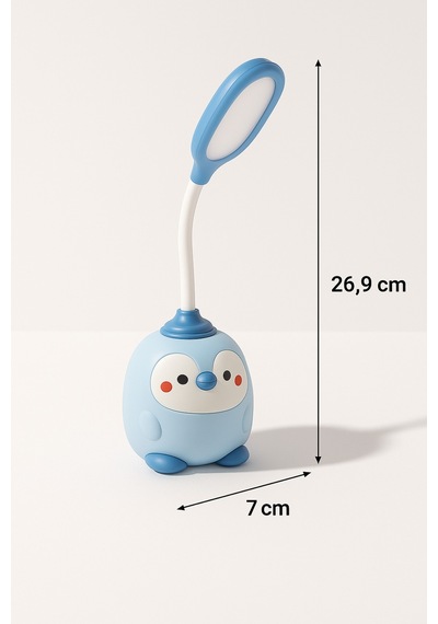 Çoçuk Masa Lambası Penguen Model Mor