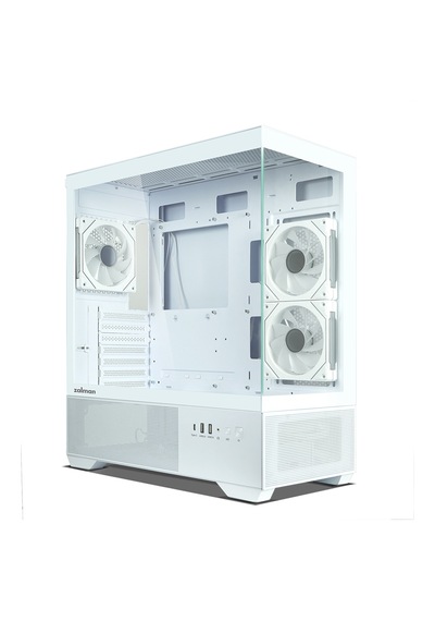 Zalman Chronıx V2 Atx Mıd Tower Beyaz Kasa 1xusb 2.0, 1xusb 3.0, 1usb Type-c 5 Gbps ,1xmikrofon, 1xkulaklık, 3x120mm Argb Fan