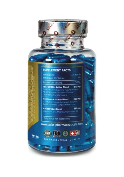 Swiss Pharmaceuticals Testodrol Pct 120 Capsul.4547