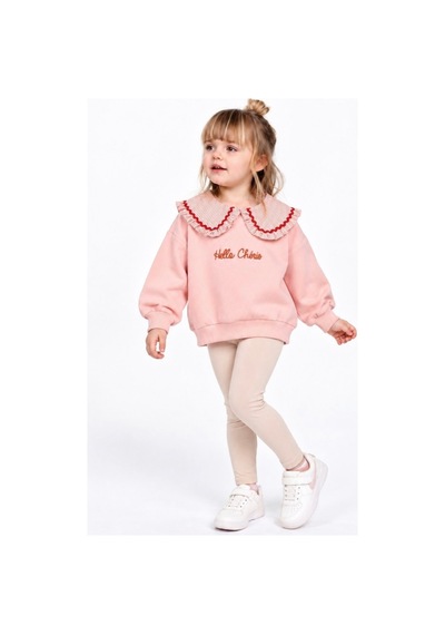 Kidsroom Yaka Detaylı Sweatshirt Kahverengi Kahverengi