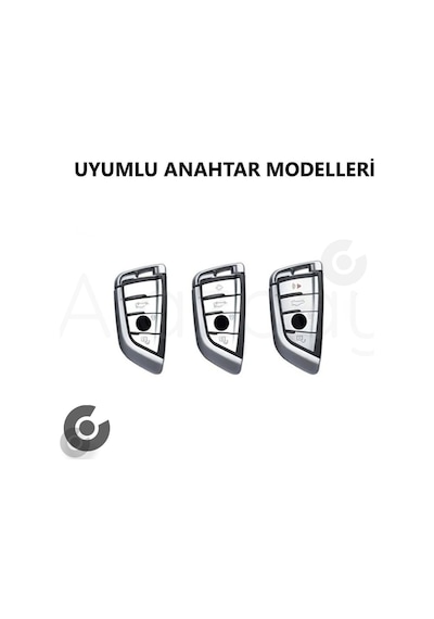 Bmw 1 3 5 6 7 Serisi G32 G30 G20 G11 & X1 X3 X5 X6 X7 & Z4 Silikon Anahtar Kılıfı Siyah