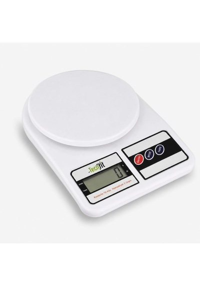 Dijital Mutfak Terazisi, 10 Kg Kapasiteli 1 Gram Hassasiyetli Elektronik Tartı, Lcd Ekranlı, Dara Fonksiyonlu, Beyaz M Diğer
