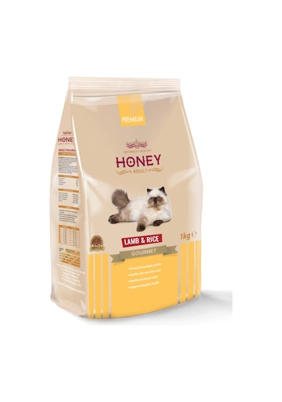 Honey Premium Gurme Kuzu Etli ve Pirinçli Yetişkin Kedi Maması 1 KG
