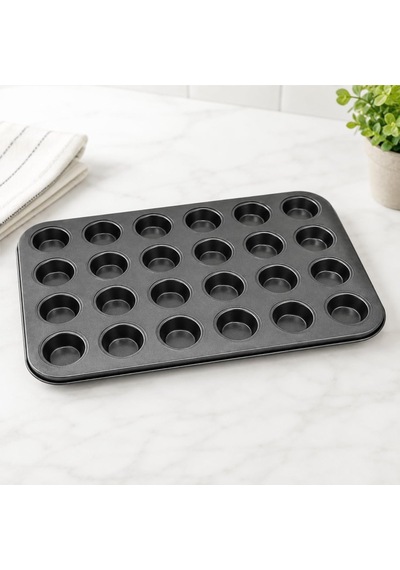 Muffin Ve Cupcake Kalıbı Yapışmaz Karbon Çelik Fırın Tepsisi, Kek Ve Tart Kalıbı 6 Gözlü / 12 Gözlü / 24 Mini Gözlü Seçenekleri Sku: Zeusb0gl23pz4f 12v
