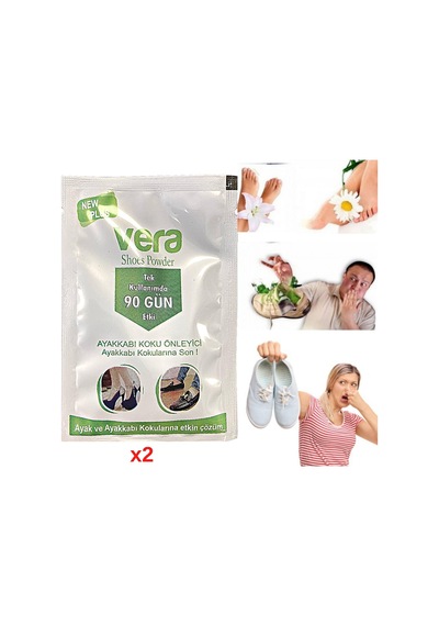 Vera Ayak Kokusu Giderici Ayakkabı İçi Koku Önleyici Toz 2 x 10 G