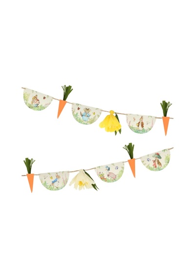 Meri Meri - Peter Rabbit In The Garden Garland - Peter Rabbit Bahçede Asılan Süs 0 - 99