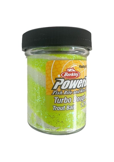 Berkley Power Bait Turbo Dough Glow-chrt-white