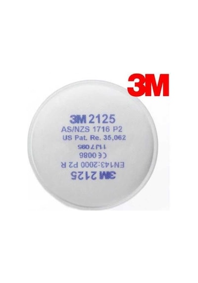 3M 2125 P2 Toz ve Duman Filtresi (1 Çift)