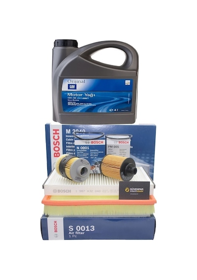 Dexos2 5w-30 Dpf Li 4lt 2023 Ü.t +bosch Opel Astra J 1.3 Cdti Fi 4Lü Karbon Polen ve M.Yağı