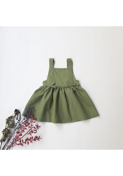 ikokokids Kırmızı Ayarlanabilir Askılı Elbise