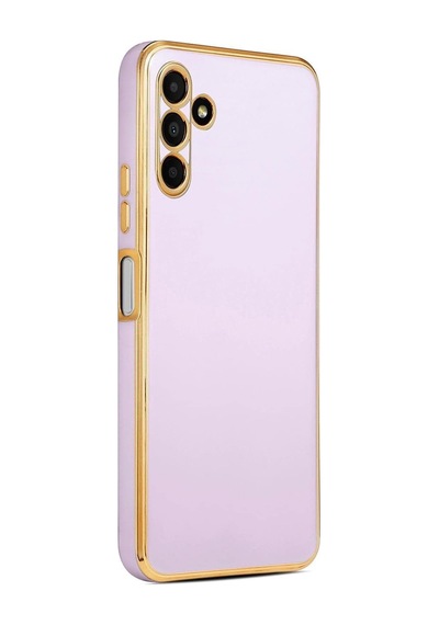 S23 Fe Için Kılıf Olive Plated Galaxy S23 Fe İle Uyumlu Kılıf - Lila Diğer