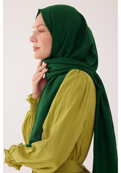 Mirsoy Scarf Düz Pamuk Şal - Yeşil Yeşil