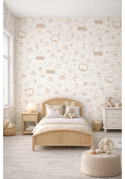 Zımmer 12542 Looney Tunes 5m2 Duvar Kağıdı Çok Renkli