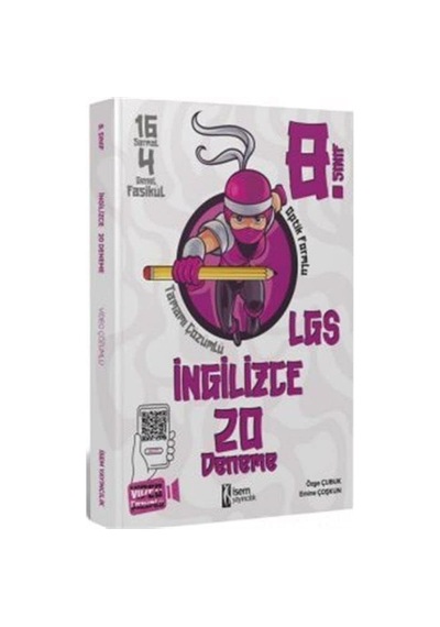 İsem Yayınları 8. Sınıf Lgs İngilizce 20 Deneme Video Çözümlü