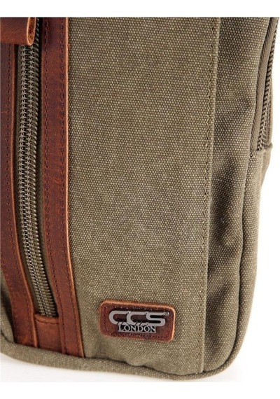 Ççs London 31468 Kanvas Çapraz Çanta Yeşil