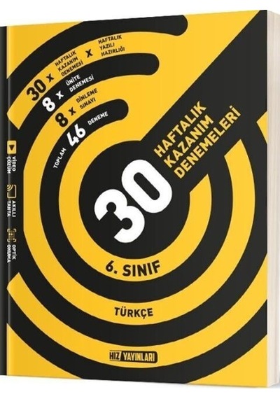6. Sınıf Türkçe Haftalık Kazanım Demeleri Hız Yayınları