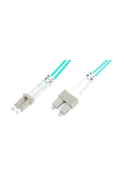 Beek Lc-sc Fiber Optik Patch Kablo, Multimode Om 3 50/125 Duplex, 3.0mm, Lszh, 20 Metre-19172