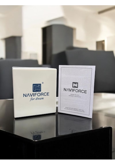 Naviforce Çelik Kordon Kronometreli Tasarım 2 Yıl Garantili 3 Atm Dayanıklı Erkek Kol Saati Nf.8048s Gümüş