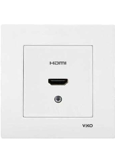 Viko Karre/meridian Hdmı Bağlantısı İçin Konnektör Beyaz Çerçevesiz 90967z68 Viko