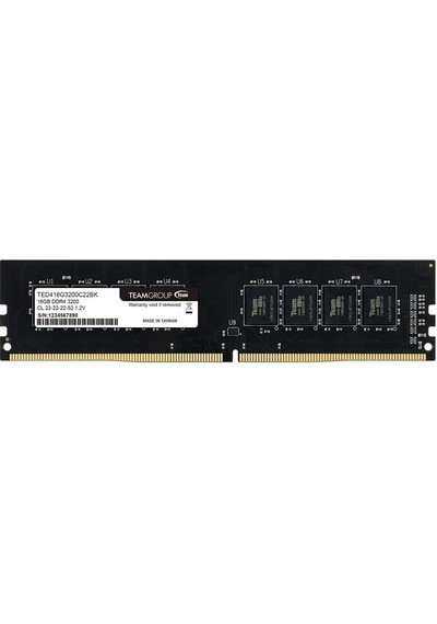 Team 16gb Ddr4 3200mhz Cl22 Pc Ram Value Ted416g3200c22bk