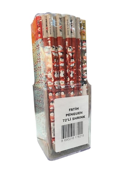 Fatih Penguen Kurşun Kalem 72 Adet Çok Renkli