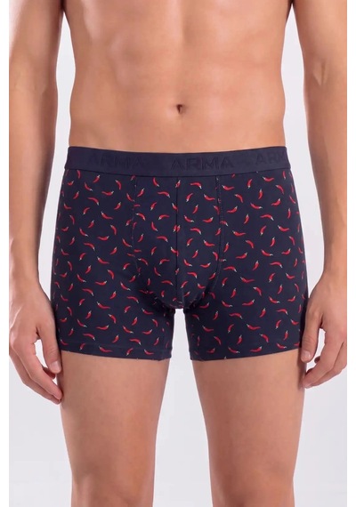 Carlburn Delux Serisi 6'lı Paket Erkek Desenli Boxer Pamuklu Likralı Esnek Kumaş Tasarım Basic Stil DESENLİ