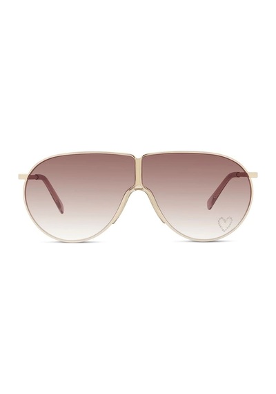 Stella Mccartney Kadın Güneş Gözlüğü - Pilot Altın Metal Çerçeve Kahverengi Degrade Cam Uv400 Sc4006 Çok Renkli Stella Mccartney Kadın Güneş Gözlüğü - Pilot Altın Metal Çerçeve Kahverengi Degrade Cam Uv400 Sc4006 Çok Renkli