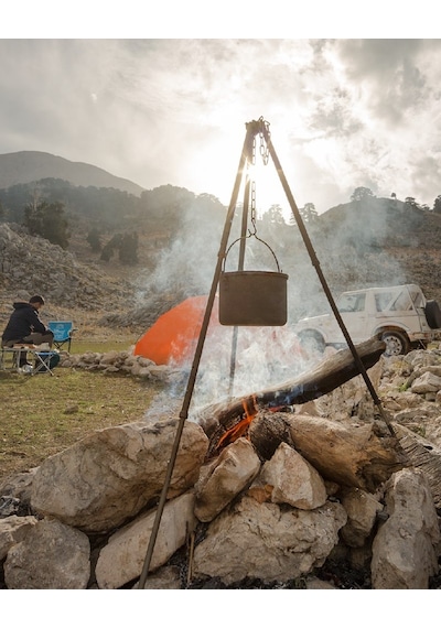 Nurgaz Üç Ayak Izgara Siyah