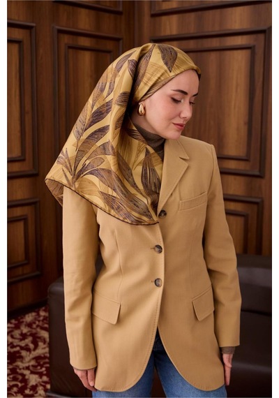 Silk Home Twill İpek Eşarp 11488-52 Acı Kahve