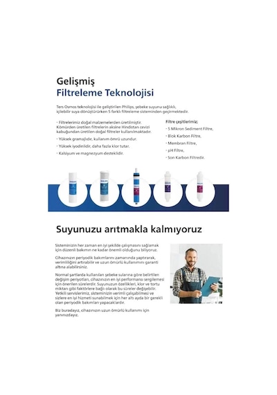 Philips AUT3063/62 Dijital Pompalı Su Arıtma Cihazı
