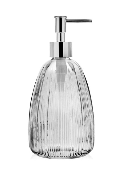 Design Star Cam Sıvı Sabunluk - Füme Çok Renkli
