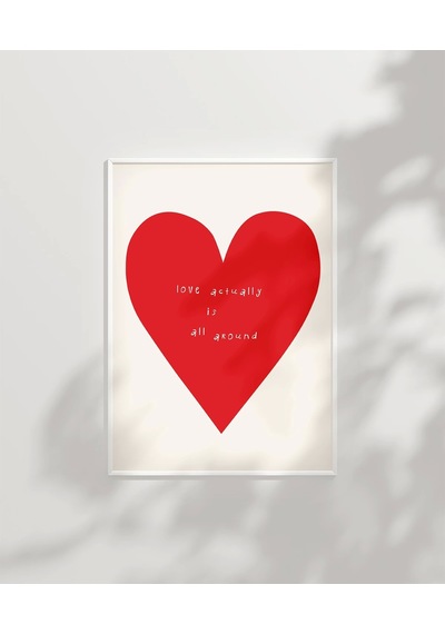Çerçevesiz Poster Love Actually Is All Around