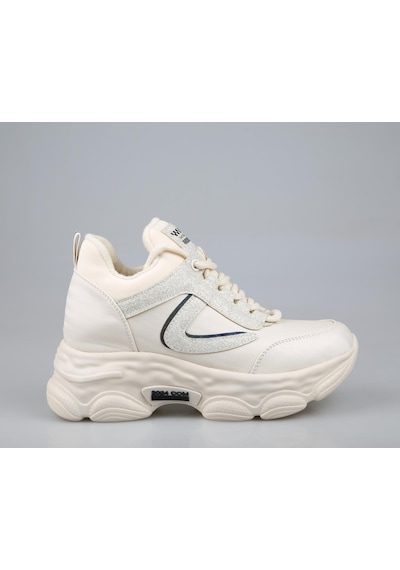 Guja 24k302 Dolgu Topuk Bej Kadın Sneakers Bej