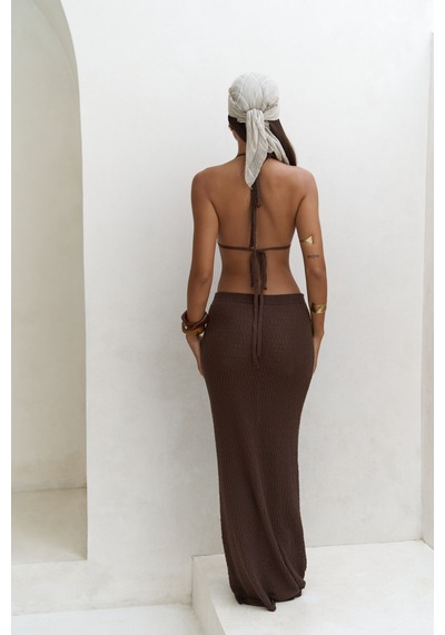 Mai Collection Mai Studios Co. Pangestu Üçgen Kahve Crop Etek Triko Takım Kahve Mai Collection Mai Studios Co. Pangestu Üçgen Kahve Crop Etek Triko Takım Kahve