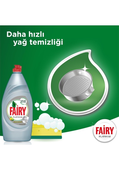Fairy Platinum Limon Kokulu Sıvı Bulaşık Deterjanı 870 ML