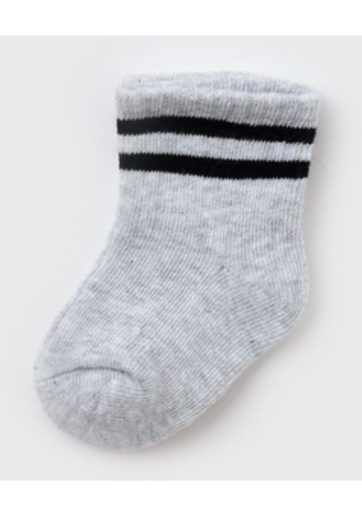 Biorganic Unisex Çizgili Tekli Bebek Çorabı 68458