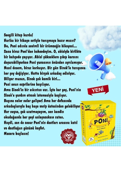 Mutlu Örümcek Poni Hikaye Seti 10 Lu