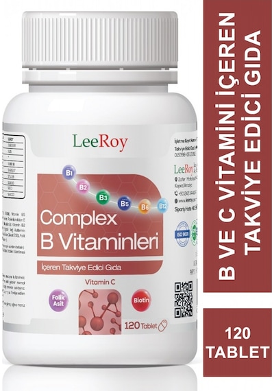 LeeRoy Compleks B Vitamini 120 Tablet