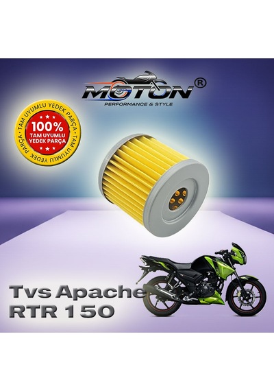 Tvs Apache Rtr 150 Uyumlu Yağ Filtresi - Apache 150 / 180