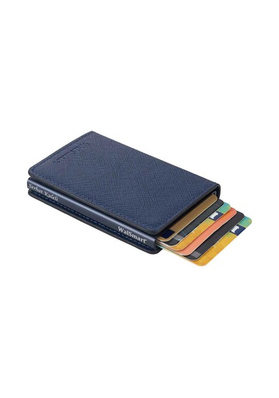 Walsmart Slim Safiano Akıllı Mekanizmalı Cüzdan Hakiki Deri