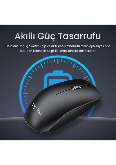 G700 Kablosuz Mouse 2.4ghz Nano Usb Alıcı 3 Tuşlu Pilli Optik Mouse